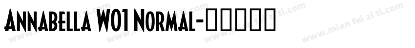 Annabella W01 Normal字体转换
